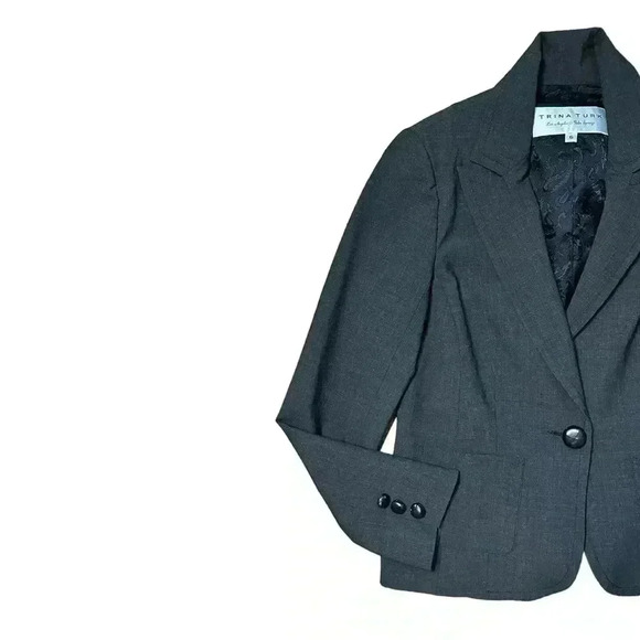Trina Turk Women’s Classic Black Blazer Size 6 - Picture 2 of 6